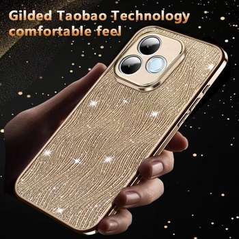 Ochranný kryt pre Google Pixel 10 PRO XL, nárazuvzdorný kryt s trblietavým dizajnom vodných vĺn,