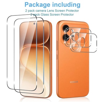Anoowkoa 2+2 balenie tvrdeného skla pre Honor 600 5G, tvrdosť 9H, číry HD ochranný kryt pre Honor