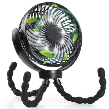 Hianjoo LED ventilátor s batériou 10000mAh - 360 ° otočný…