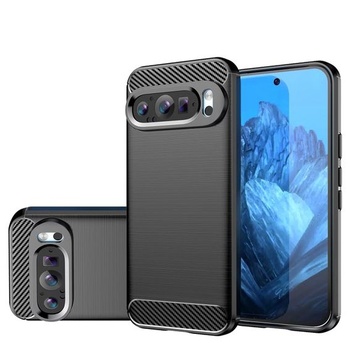 Ochranný kryt pre Pixel 9, Pixel 9 Pro, pre Google 9. Ultratenký kryt s imitáciou uhlíkových vlákien a