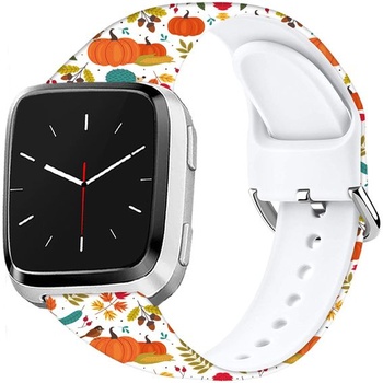 Měkký silikonový sportovní řemínek s kresleným vzorem o průměru 23 mm kompatibilní s Fitbit Versa