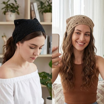 3dielna letná sada šatiek do hlavy pre ženy v boho štýle, trojuholníkové šatky, elegantné šatky do