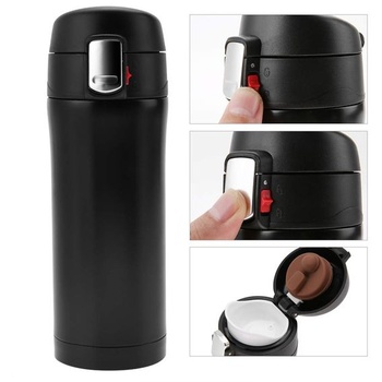 Termoska, 350 ml, nerezová termoska, nepriepustná, bez BPA, do školy, na šport, do vonkajších