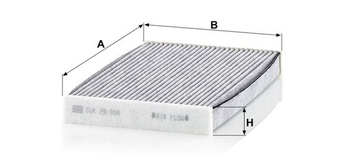 MANN-FILTER CUK 29 008 Kabínový vzduchový filter - Peľový filter s aktívnym uhlím - pre osobné