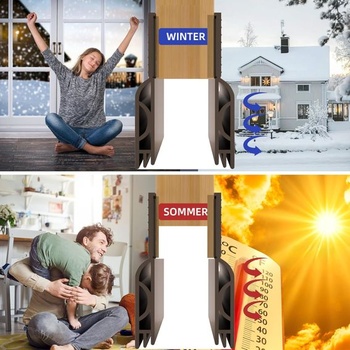 Těsnění dveří, NOVÉ spodní samolepicí těsnění dveří, silikonové těsnění předních dveří, pro