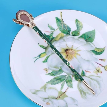 Lurrose Čínska vlásenka do vlasov Vintage sponka do vlasov Antique Princess pre ženy Vlasová dekorácia