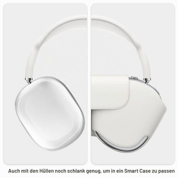 Puzdro VICHYIE pre AirPods Max 2 a 1, priehľadné TPU puzdro - krištáľovo čisté