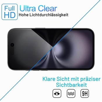 Balenie 3 ochranných fólií na displej pre iPhone 16 s celou obrazovkou, ktoré chránia súkromie.