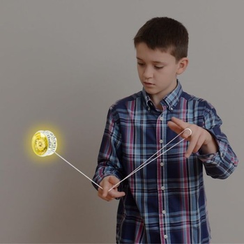 18dílná sada dětských jo-jo s LED světly, responzivní jo-jo pro začátečníky