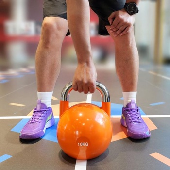 RJ-Sport 2 páry kulatých elastických tkaniček do bot fialové