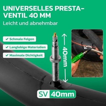MOOVMOOV duše do kola 26 palců (s ventilkem Presta) - pro pláště 26x2,50, 26x2,60, 26x2,75,
