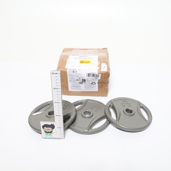 Záťažové kotúče Amazon Basics s úchopom 2,5 cm, 4 x 2,5 kg