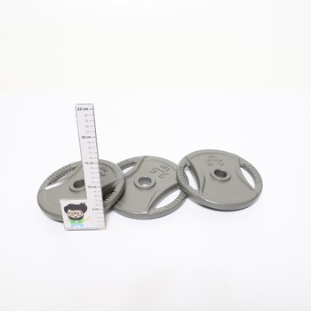 Záťažové kotúče Amazon Basics s úchopom 2,5 cm, 4 x 2,5 kg