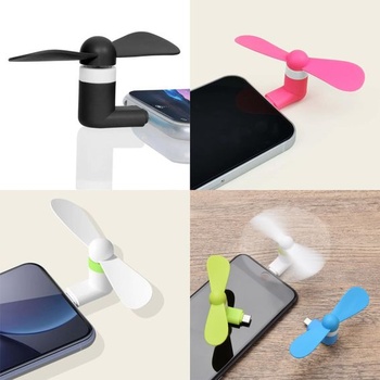Mini ventilátor na mobilný telefón Rakiuty, mini chladič na mobilný telefón, prenosný chladič s