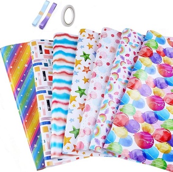 Baliaci papier na darčeky Dantolo, 7 listov baliaceho papiera k narodeninám, Baliaci papier na darčeky, Baliaci