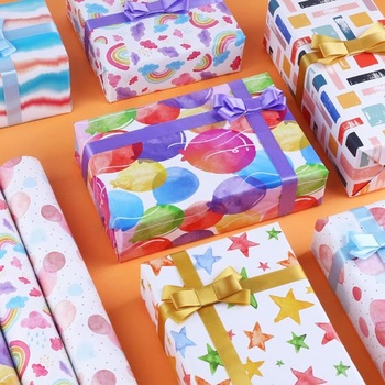 Baliaci papier na darčeky Dantolo, 7 listov baliaceho papiera k narodeninám, Baliaci papier na darčeky, Baliaci