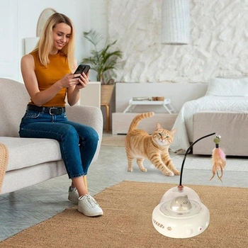 Colexy hračka pro kočky, interaktivní hračka pro kočky, tichá hračka pro kočky s inteligentním