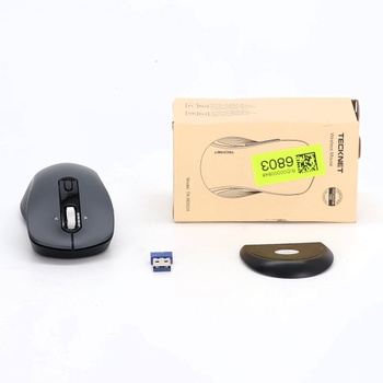 TECKNET Bluetooth myš, bezdrôtová myš (BT 5.0/3.0 + 2.4G), 4smerné rolovacie koliesko, tichá