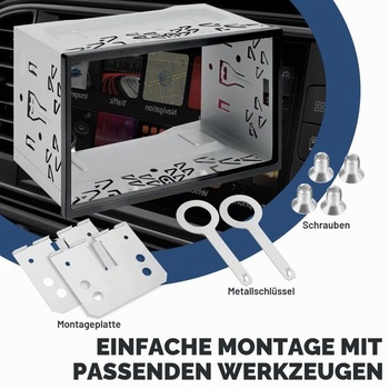 Dvojitý DIN montážní rám z kovu – montážní rám s protiskluzovou úpravou