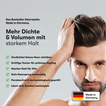 O.C. HAIRCARE Vosk na vlasy - Matný finiš - Silná fixácia a objem - Vosk na vlasy pre mužov -
