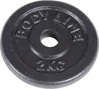 Liatinový kotúč Bodyline pre činku, jednoručné činky a vzpieranie — priemer 25 mm — do posilňovne,