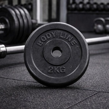 Liatinový kotúč Bodyline pre činku, jednoručné činky a vzpieranie — priemer 25 mm — do posilňovne,