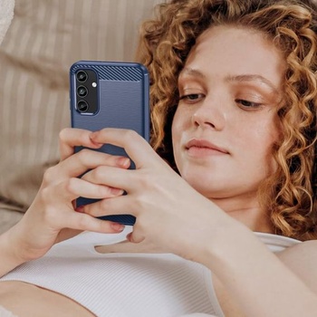 Ochranný kryt pre Galaxy A15, pre Samsung A15 SM-A156U. Ultratenký kryt s imitáciou uhlíkových vlákien
