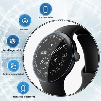 Balenie 6 kusov kompatibilných s ochranným krytom obrazovky Google Pixel Watch 5/4/3 45 mm