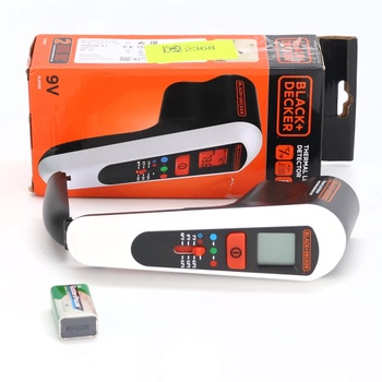 Bezdrátový tepelný detektor netěsností BLACK+DECKER TLD100-XJ – Světelný indikátor pro identifikaci
