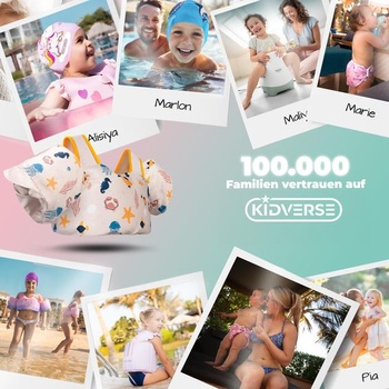 Detská záchranná vesta KIDVERSE 3-6 rokov - Testovaná kvalita - Záchranná vesta s plaveckými krídlami