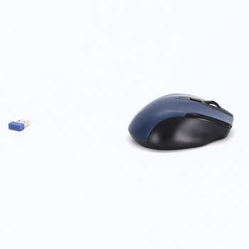 Bezdrôtová myš TECKNET, 2,4G optická bezdrôtová myš s USB prijímačom, šedá | 2600 DPI, výdrž