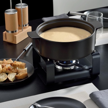 Súprava na fondue Kela čierna, 1,75 l