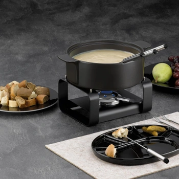 Sada na fondue Kela černá, 1,75 l
