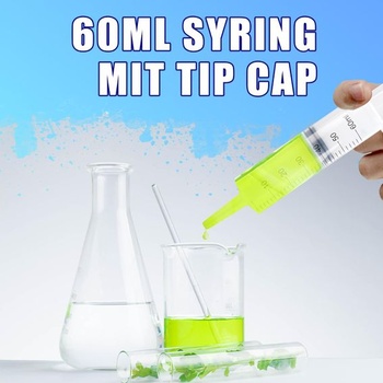 60ml striekačka, 12 opakovane použiteľných striekačiek 60ml, striekačka pre vedecké laboratóriá,