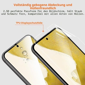 [3 ks] Ochranná fólie na displej pro Samsung Galaxy S22 5G, TPU fólie, odolná proti poškrábání, HD