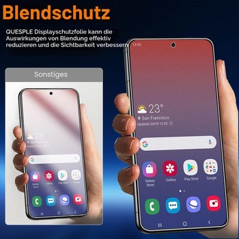 [2 kusy] Matné tvrzené sklo pro Samsung Galaxy S22, ochrana proti otiskům prstů, matná ochranná