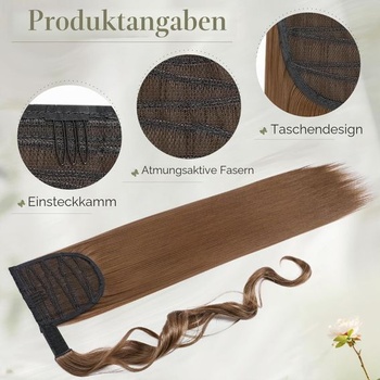 Benehair dlhý rovný copík z syntetických vlasov, predĺženie vlasov, vrkoč, predĺženie