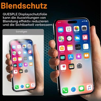 [2 ks] Matné tvrzené sklo na displej pro iPhone 17 Pro, ochrana proti otiskům prstů, matná ochranná