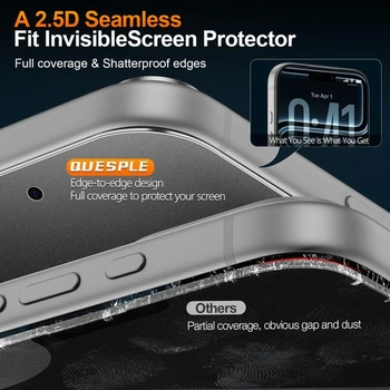 [2 ks] Matné tvrzené sklo na displej pro iPhone 17 Pro, ochrana proti otiskům prstů, matná ochranná