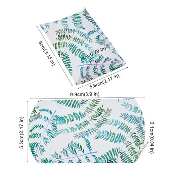 Škatuľka na vankúše Airssory, list_biely, 9,9x5,5cm_biela