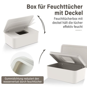 Krabička na vlhčené obrúsky, krabička na vlhký toaletný papier pre bábätká a dospelých, krabička na
