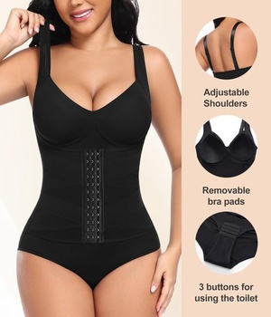 Dámska tvarujúca bielizeň Niwicee Body Shaper, tvarujúca body, veľkosť M, čierna