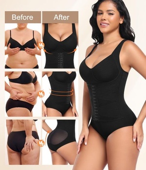 Dámska tvarujúca bielizeň Niwicee Body Shaper, tvarujúca body, veľkosť M, čierna