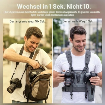 FOMITO Hrudný popruh na viac fotoaparátov