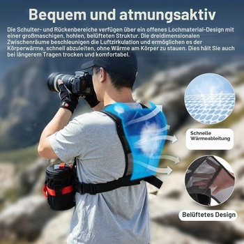 FOMITO Hrudný popruh na viac fotoaparátov