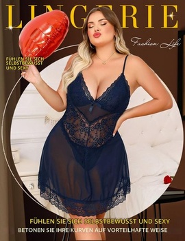 Dámska sexy spodná bielizeň Niwicee Negligee, plus veľkosť, sexy babydoll, sada spodnej bielizne pre