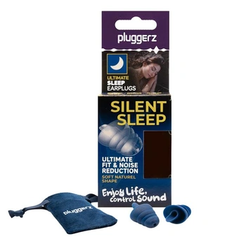 Pluggerz Silent Sleep štuple do uší, opakovane použiteľné…