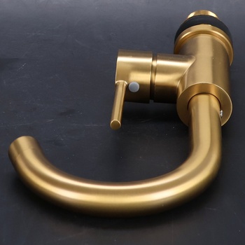 Umyvadlová baterie Gold s automatickým výpustným otvorem, otočná Rainysprit o 360°, umyvadlová