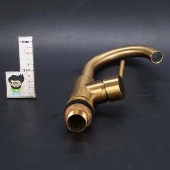 Umyvadlová baterie Gold s automatickým výpustným otvorem, otočná Rainysprit o 360°, umyvadlová