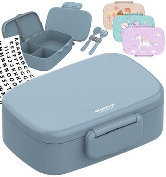 Detský obedový box BEARFOOT s priehradkami, nepriepustný…